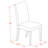 7 Piece Modern Dining Table Set Consist of a Rectangle Wooden Table with Butterfly Leaf and 6 Cream Linen Fabric Upholstered Chairs, Mahogany