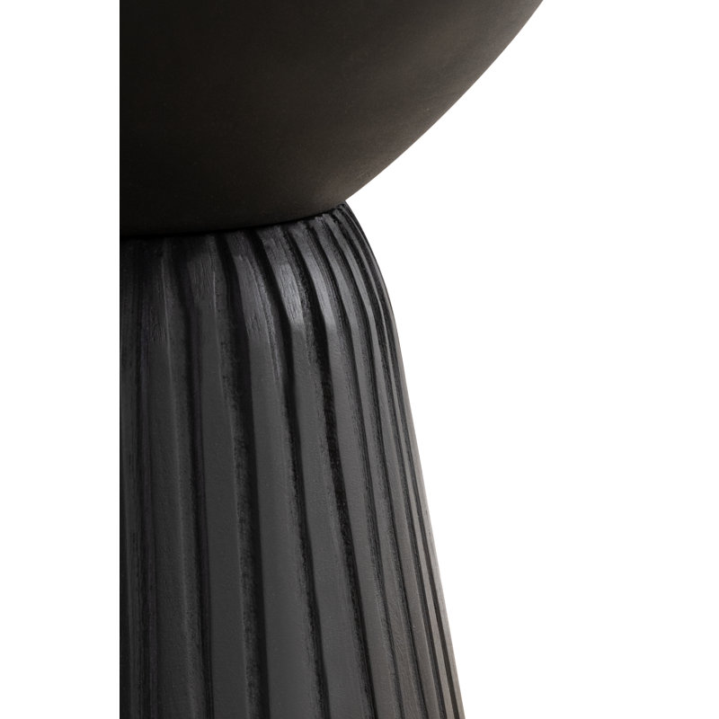 Cheridwen Marble Top End Table, Black