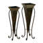 Ensemble de pots à fleurs en métal 2 pièces Circe