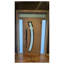 Porte d'entrée extérieure avant prémontée en métal, double porte Deux 6500, émail blanc, verre dépoli, style moderne peint, ouverture intérieure gauche, 72 x 80-95265588-95265590