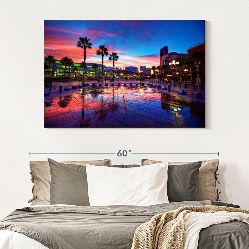 Coucher de soleil Sirecc San Diego, H 34 po x l 51 po