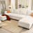 Modern Large Sectional Sofa, U-Shape Modular Sectional Couch With Storage Function-205585514
