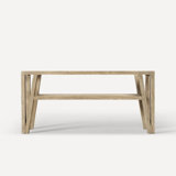 Bodo Vanity, 59.63" x 28.13" x 22.75", Light Burnt Oak, No Vanity Top