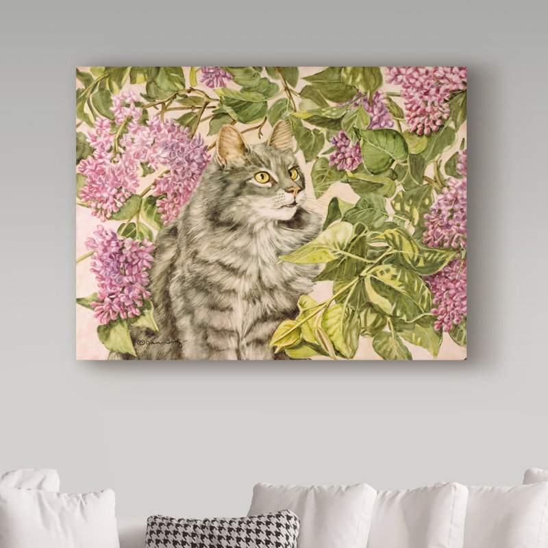 Gilstrap «Spring Fever Tiger», reproduction de peinture acrylique sur toile tendue, H 18 po x l 24 po x P 2 po