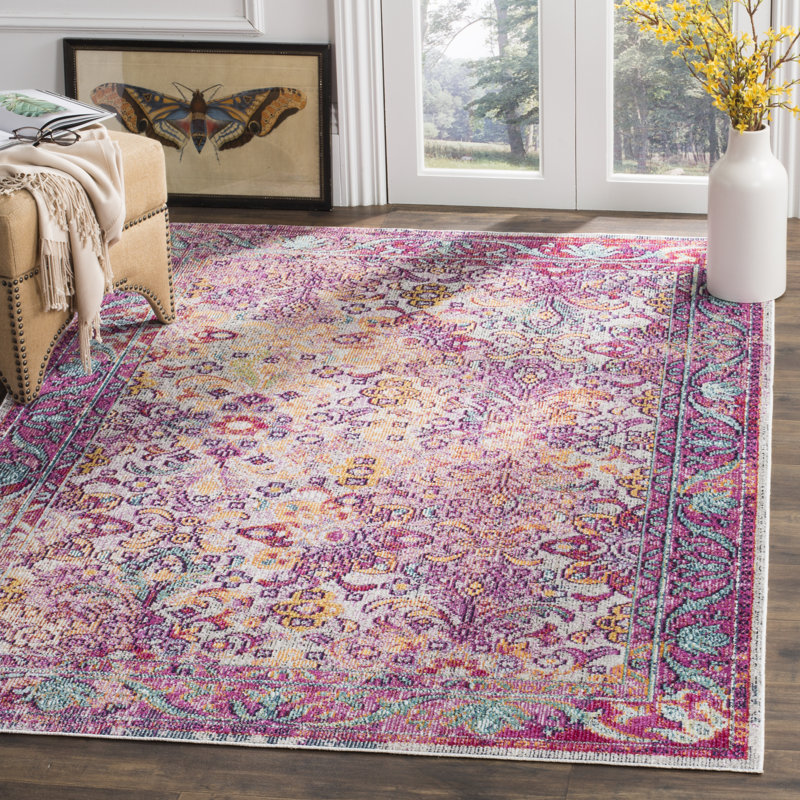 Golden Oriental Hand Woven Area Rug, Rectangle 201 x 279 cm