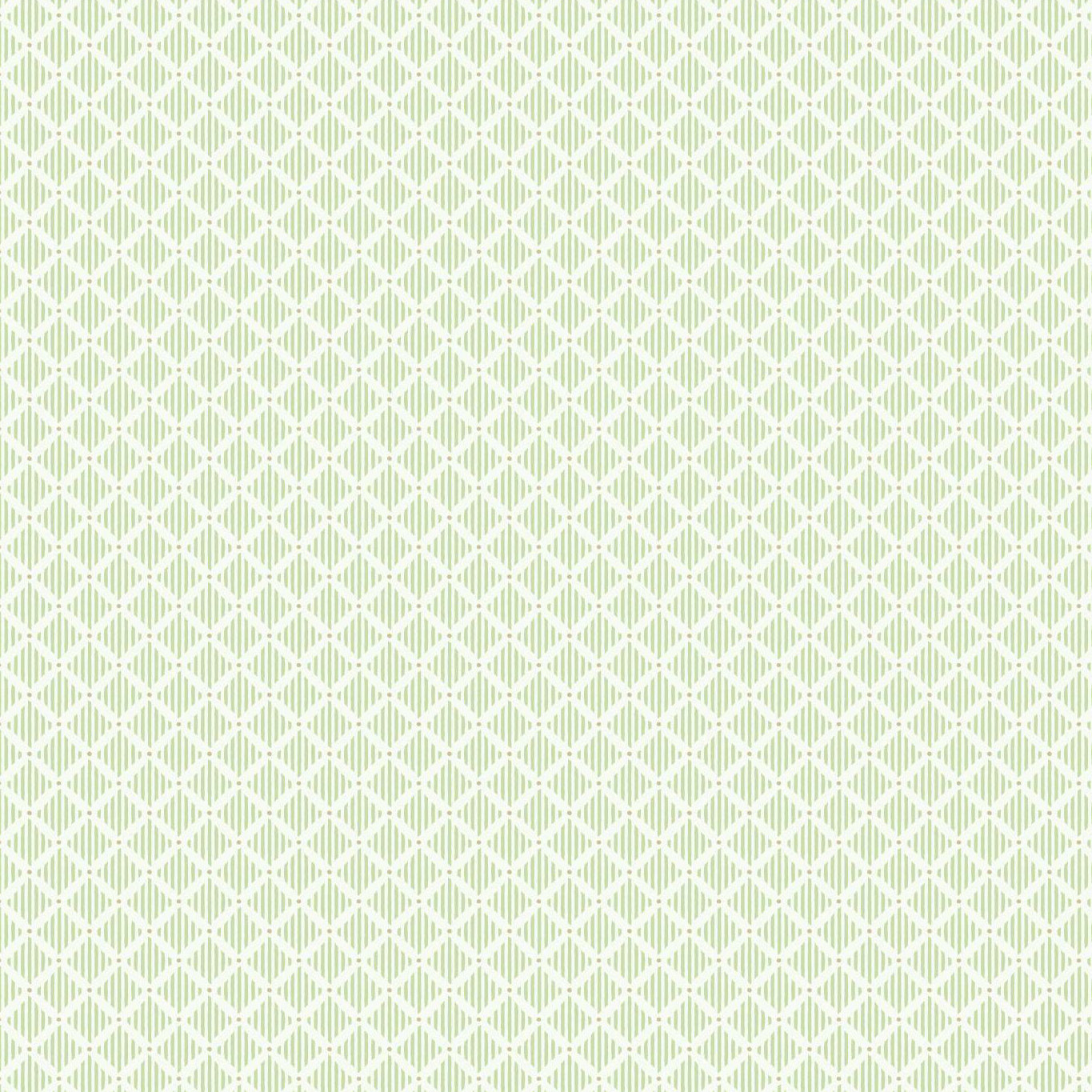 Floral Wallpaper, Green