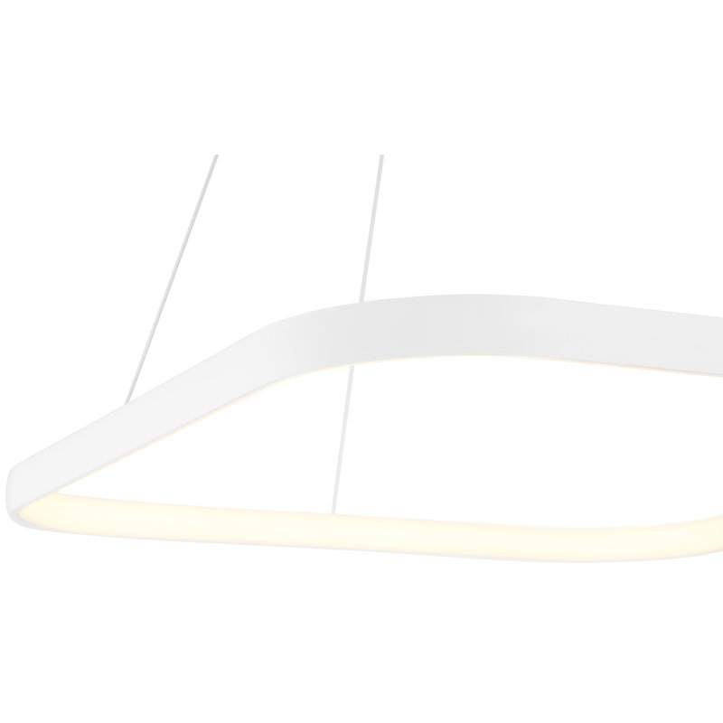 Erine 1 - Light LED Unique/Statement Pendant, Matte White