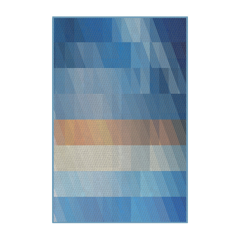 Reisman Striped Indoor Rug, Rectangle 6' x 9'