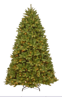 Arbre de Noël artificiel vert pré-éclairé