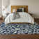 Premium Machine Washable Prisco Navy Rug