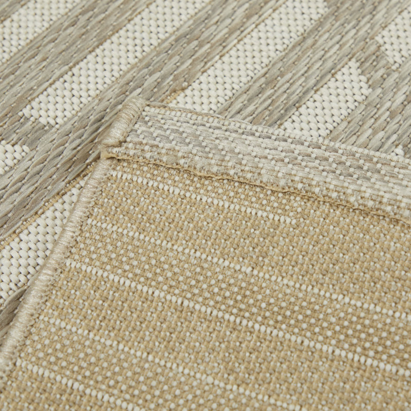Tapis intérieur / extérieur brun clair Warrick, Rectangle 7 pi 10 po x 10 pi
