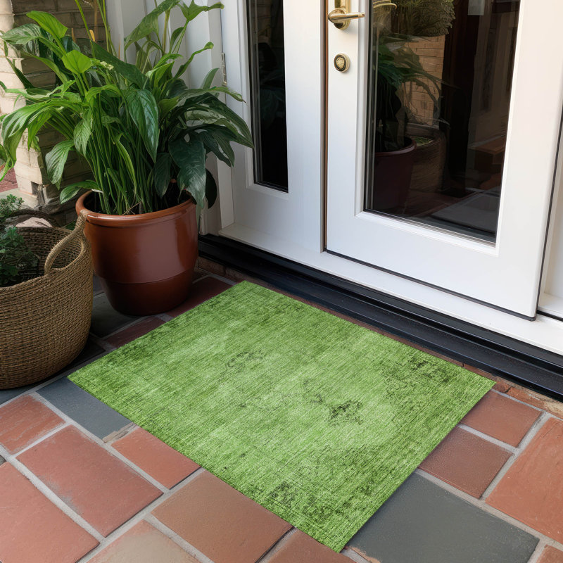 Tapis intérieur / extérieur Ayush, Rectangle 1 pi 8 po x 2 pi 6 po