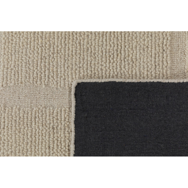 Wander Hand Tufted Wool Indoor Rug, Ivory, 8'9x11'9