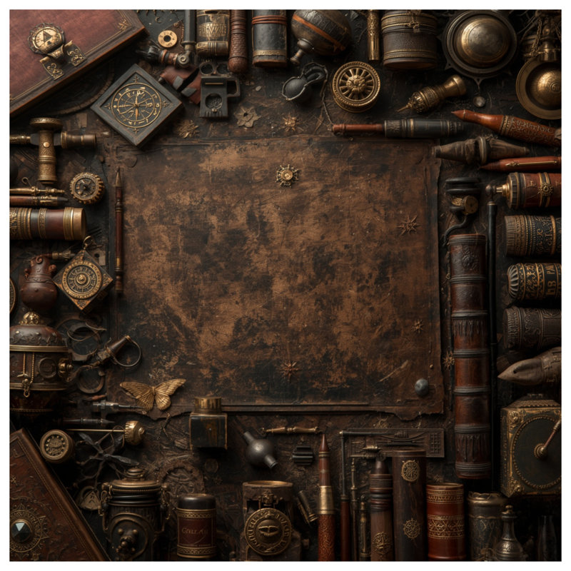 Coussins décoratifs rétro Steampunk, 18 x 18 pouces