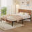 Queen Bed Frame With Wood Headboard And Footboard, Heavy Duty Platform Bed With Under Bed Storage, No Box Spring Needed