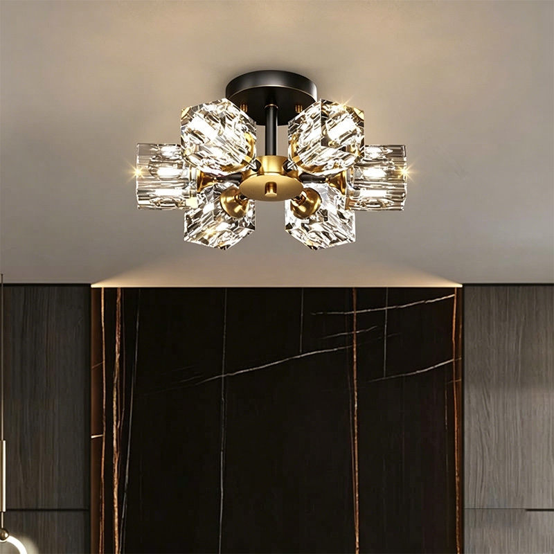 Plafonnier semi-encastré 6 lumières Wenkai