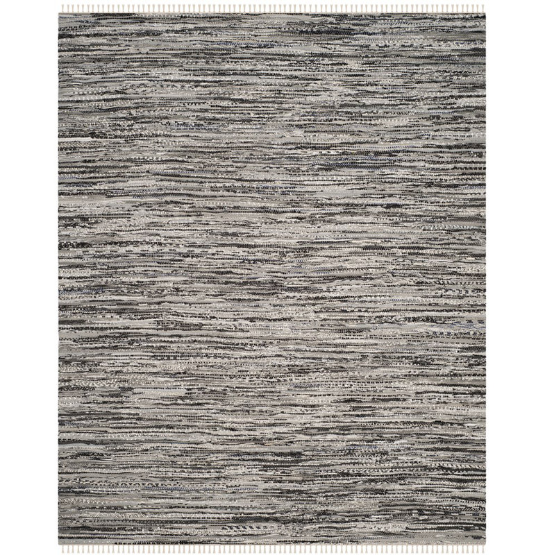 Tapis en coton tissé à la main Gerow, Rectangle 2 pi 6 po x 4 pi