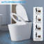 Smart Toilet with Built-In Bidet, ADA Height, Auto-Flush, Foot Sensor, Warm Air Dryer, LED Display, Modern Bathroom