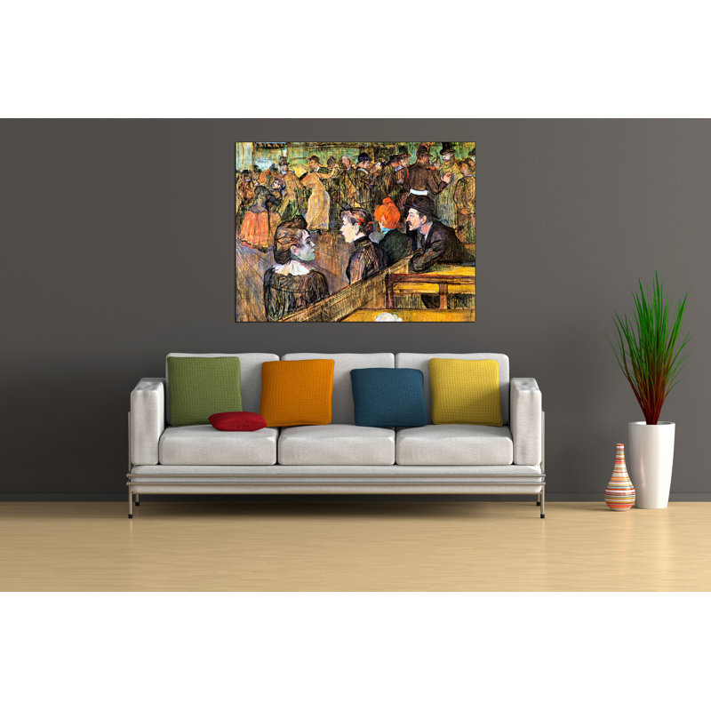 Henri De Toulouse-Lautrec - Wrapped Canvas Painting, 90cm H x 120cm W x 1.8cm D