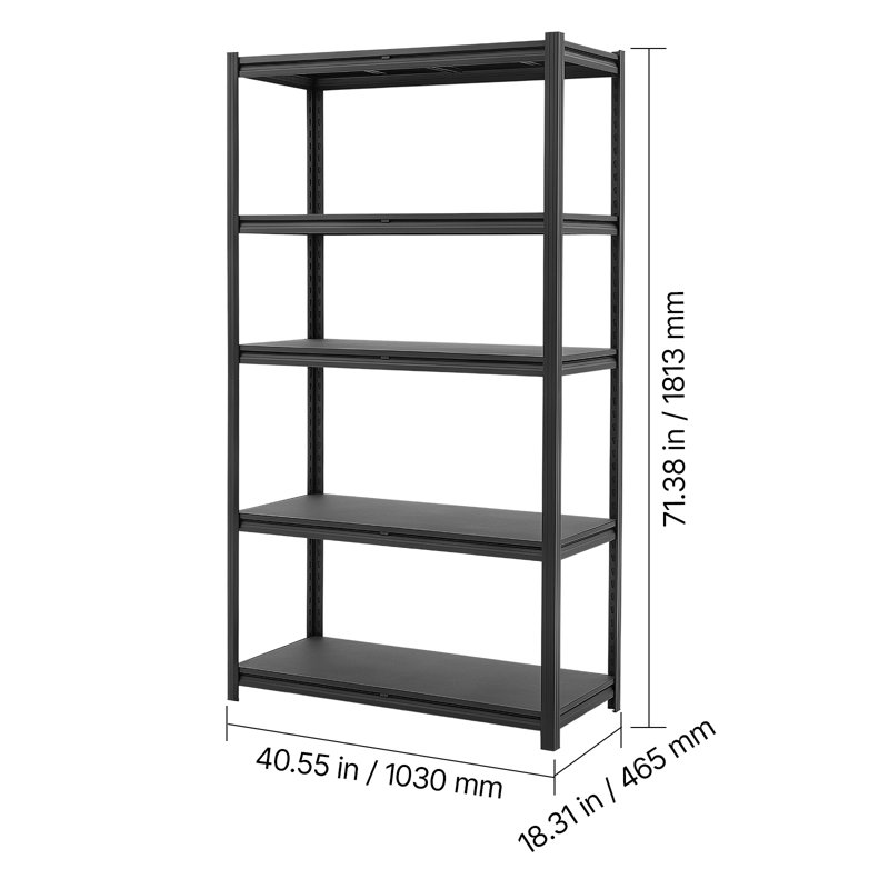103 cm W Steel Shelving Unit