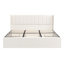 Large-Capacity Upholstered Storage Bed With Drawers,Beige,King