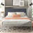 Station Upholstered Metal Platform Bed-32966203-27114080