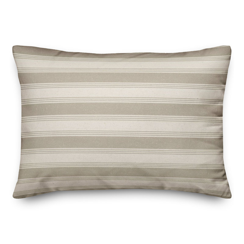 Housse de coussin rectangulaire en polyester / mélange de polyester, Brun clair