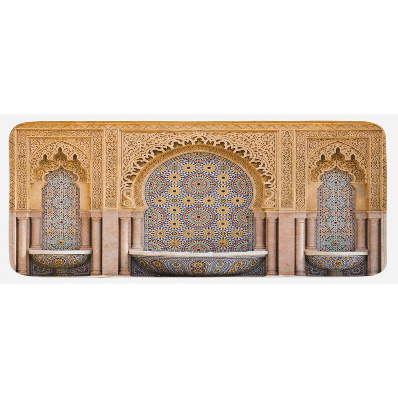 Eclectic Polyester Kitchen Mat