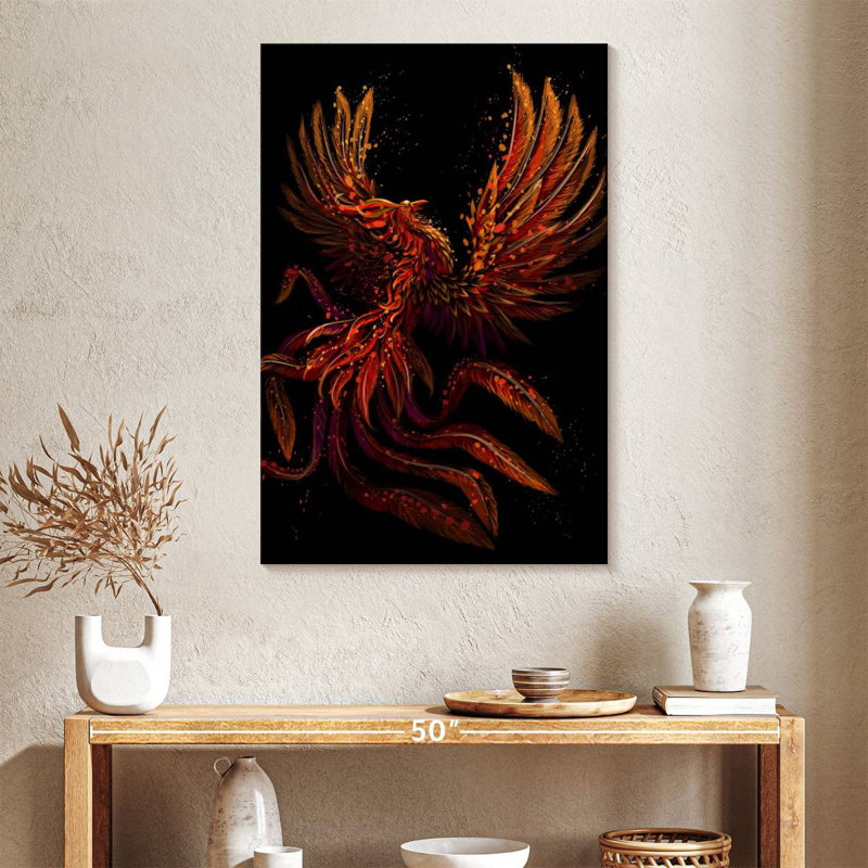 Brampt Mystical Phoenix, 39" H x 26" W