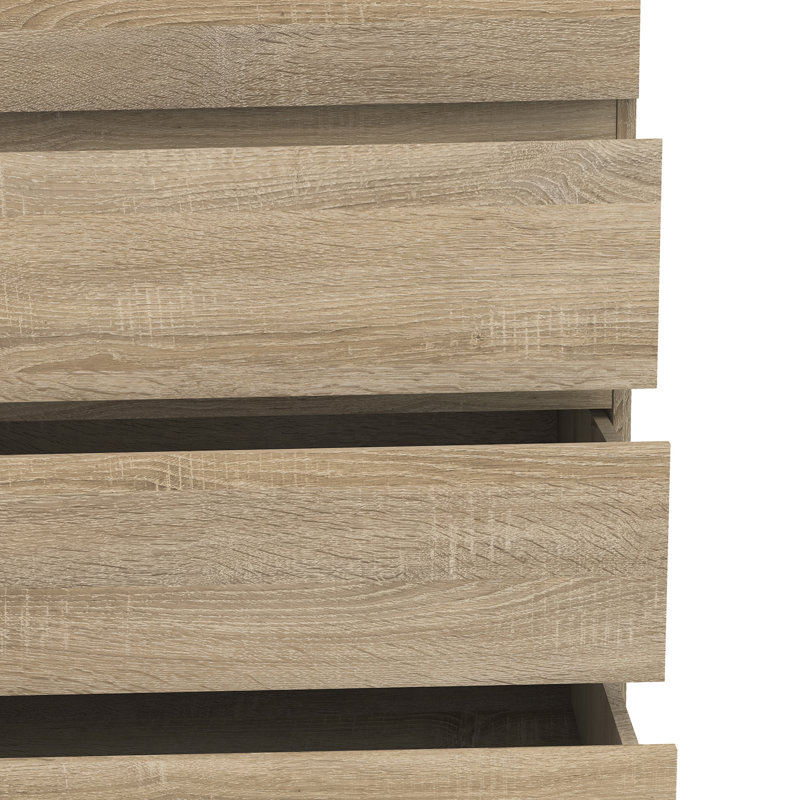 Gosselin 76.8cm W 5 - Drawer Chest of Drawers, Oak