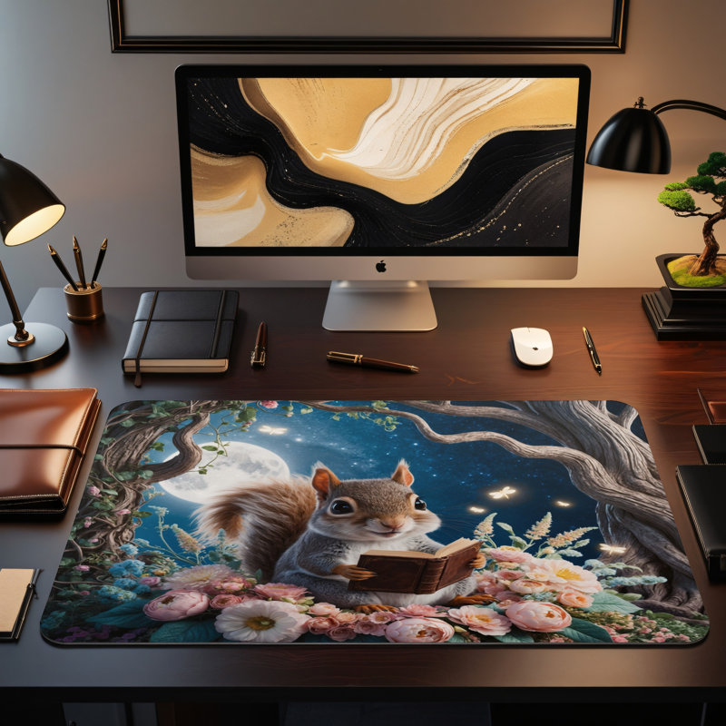 Polyester Desk Pad, 14.4x12.1