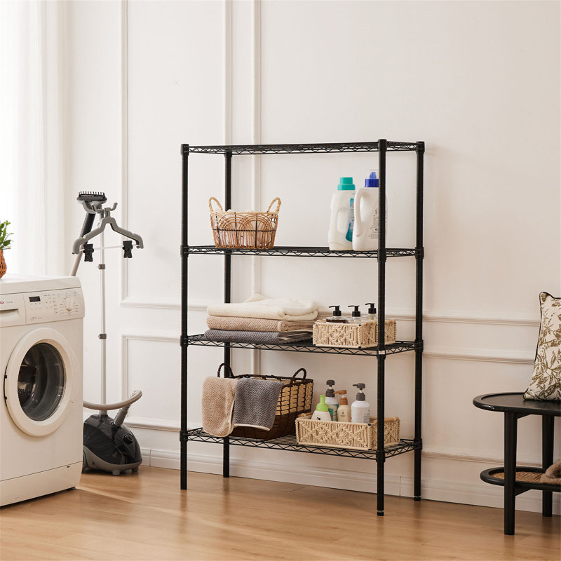 Étagère de rangement, (4 tablettes) H 54 po x l 13,7 po x P 35,4 po
