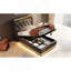 Lit rembourré en similicuir avec rangement, lumières DEL RVB et ports USB-2100095662-2100095667