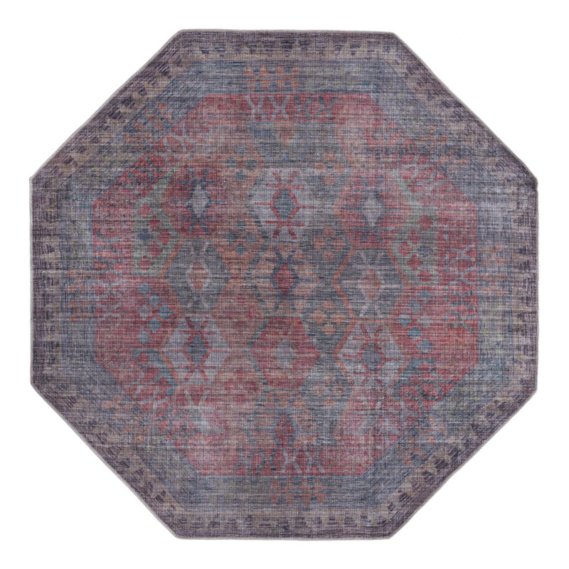 Sisu Geometric Indoor Rug, Octagon 7'10" x 7'10"
