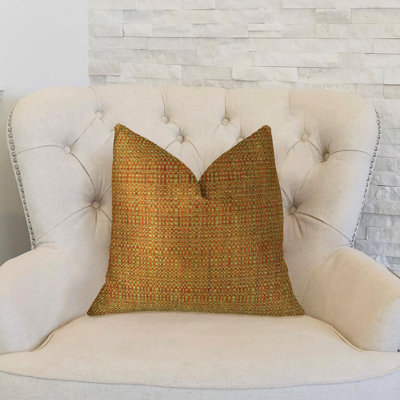 Kosoff Paprika Textured Reversible Throw Pillow