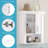 RiverRidge Somerset Single Door Bathroom and Laundry Wall Mount Storage Medicine Cabinet  - White