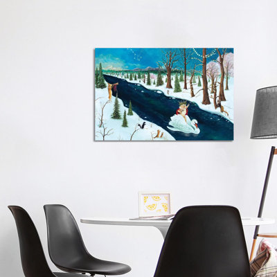The Holly Bear Prince by Jahna Vashti - Wrapped Canvas Gallery-Wrapped Canvas Giclée