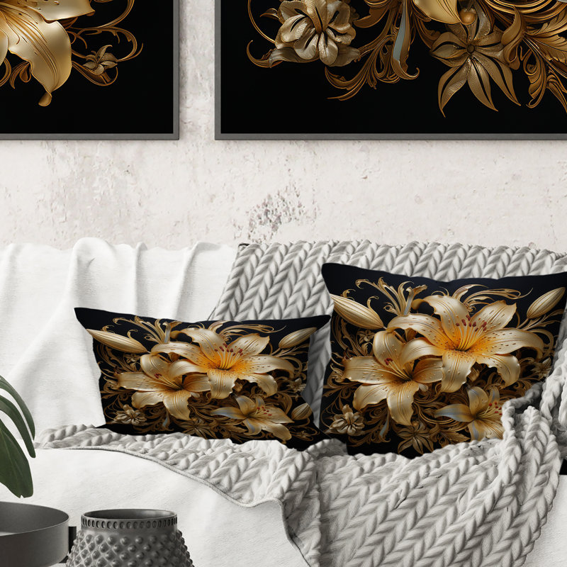Coussin Golden Lily