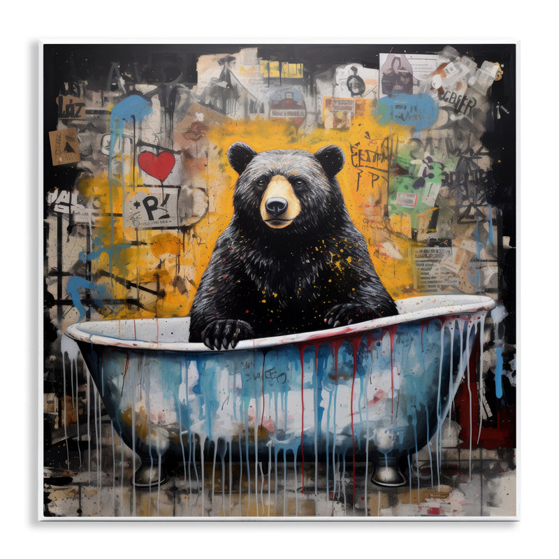 «Graffiti Bathing Bear» par Lazar Studio