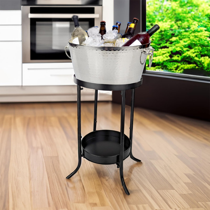 Porte-gobelet en acier inoxydable Kaniz, Argent