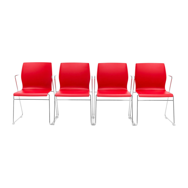 Chaise empilable Faze, Rouge
