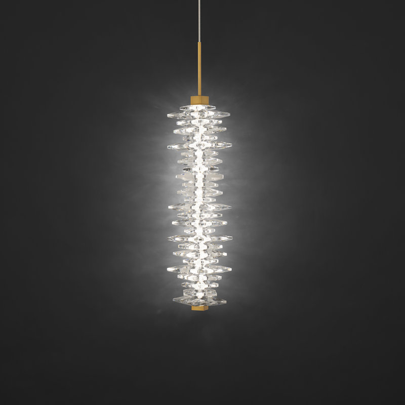 Bergy 1 - Light LED Pendant, Aged Brass