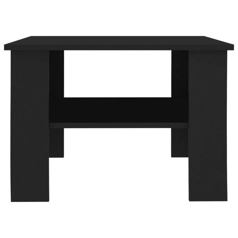 Sprinkel Engineered wood Four Leg Single Coffee Table with Storage, Black