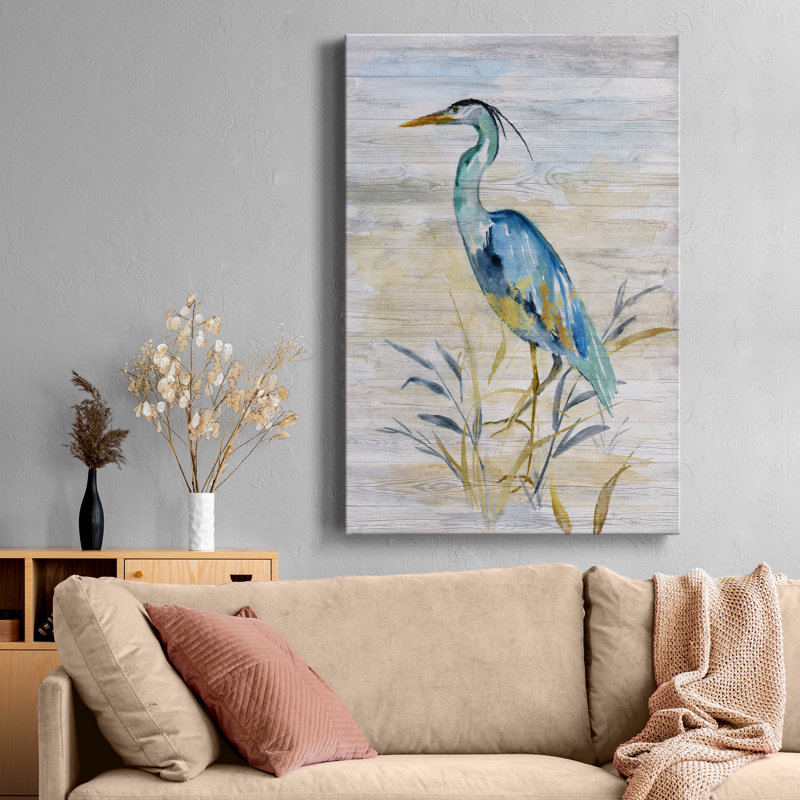 " Blue Heron II ", 12" H x 8" W x 1" D