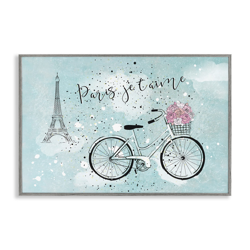 «Love Paris», estampe numérique par Martina Pavlova, Estampe numérique Farmhouse, H 16 po x l 24 po