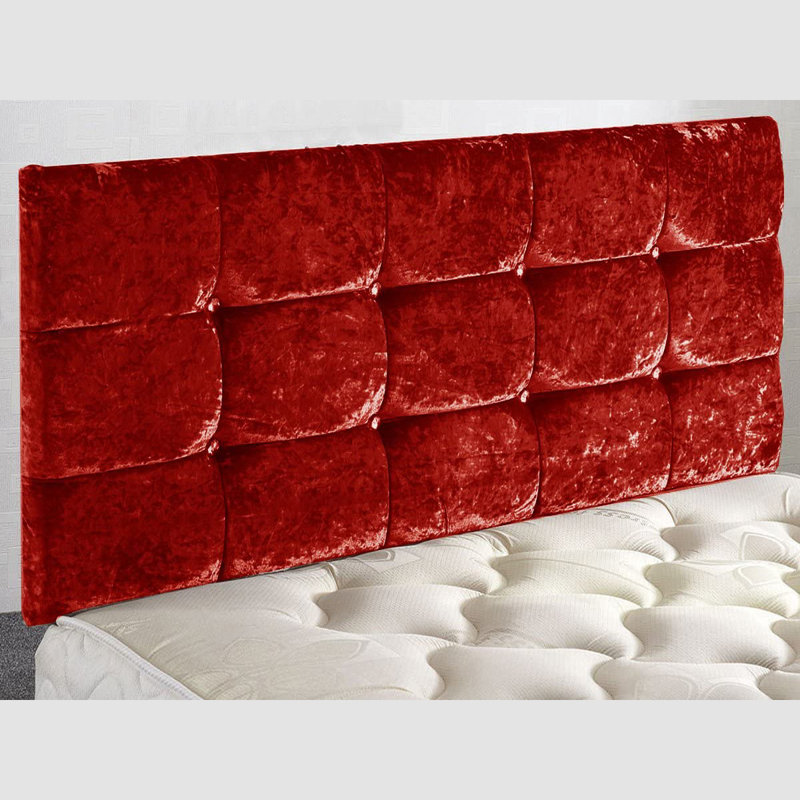 Shipp Upholstered Headboard, Red, Small Single (2'6)