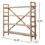 Toscana Solid Wood Etagere Bookcase