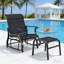 Fauteuil oscillant d'extérieur à haut dossier Garden-865656794