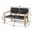 Melvin Acacia Wood Patio Loveseat-108971823