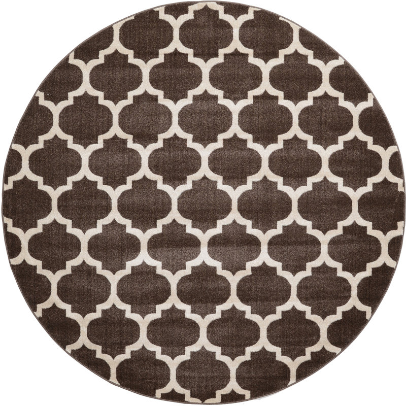 Molly Geometric Indoor Rug, Round 8'